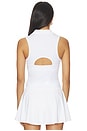 view 3 of 4 Sport Active Polo Tank Top in White