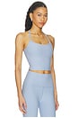 view 2 of 4 Spacedye Slim Racerback Cropped in Pastel Periwinkle Heather