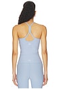 view 3 of 4 Spacedye Slim Racerback Cropped in Pastel Periwinkle Heather