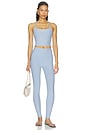 view 4 of 4 Spacedye Slim Racerback Cropped in Pastel Periwinkle Heather