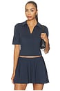 view 1 of 4 Sport Active V-neck Polo Top in Nocturnal Navy