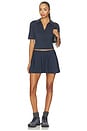 view 5 of 4 Sport Active V-neck Polo Top in Nocturnal Navy