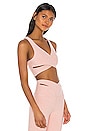 view 2 of 4 Spacedye That's A Wrap Cropped Tank in Tinted Rose & Pink Quartz