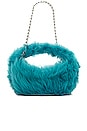 view 5 of 7 Baby Cush Faux Fur Shoulder Bag in Azur Toscana