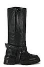 view 1 of 5 Yaka Boot in Black Distressed Leather