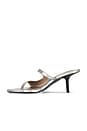 view 6 of 5 PANTUNFLA SERENA in Champagne Metallic Leather