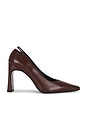 view 1 of 5 ESCARPIN DIVA in Honey Mahogany Nappa Leather