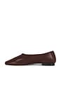 view 6 of 5 ZAPATO PLANO PRUDENCE in Honey Mahogany Nappa Leather