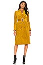 view 2 of 4 Corduroy Trench Coat in Mustard