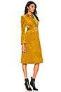 view 3 of 4 Corduroy Trench Coat in Mustard