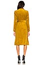 view 4 of 4 Corduroy Trench Coat in Mustard