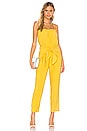 view 1 of 3 Strapless Jumpsuit in Yellow