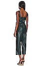 view 3 of 3 Faux Leather Jumpsuit in Hunter Green