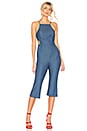 view 1 of 3 Cropped Flare Jumpsuit in Medium Wash