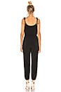 view 3 of 3 Tie Shoulder Surplice Jumpsuit in Black