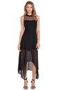 view 1 of 3 Asymmetric Hem Dress in Black