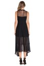view 3 of 3 Asymmetric Hem Dress in Black