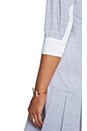 view 5 of 5 Pleated Shirt Dress in Navy Combo