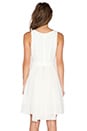 view 3 of 4 Jacquard Bodice Dress in Whisper White