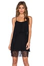 view 1 of 4 Lace Hem Dress in Black