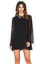 view 1 of 4 Embellished Collar Mini Dress in Black