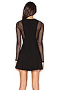 view 3 of 4 Long Sleeve Skater Dress in Black
