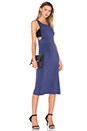 view 2 of 3 Cocktail Fitted Midi Dress in Navy Sea