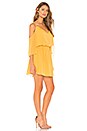 view 2 of 3 Cold Shoulder Dress in Mineral Yellow