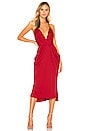view 1 of 3 Rib Knit Midi Dress in American Red