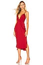 view 2 of 3 Rib Knit Midi Dress in American Red