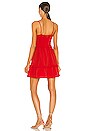 view 3 of 3 Crinkle Poly Dress in Chili