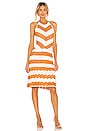 view 1 of 3 Sweater Halter Dress in Ivory & Caramel Spice