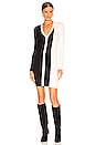 view 1 of 4 Colorblock Sweater Dress in Black & White