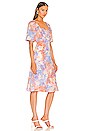 view 2 of 3 Open Back Midi Dress in Abstract Tie Dye