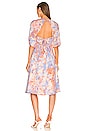 view 3 of 3 Open Back Midi Dress in Abstract Tie Dye