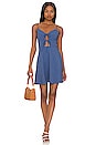 view 1 of 3 Cutout Mini Dress in Denim Blue