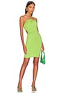 view 1 of 5 One Shoulder Cut Out Dress in Citron
