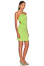 view 3 of 5 One Shoulder Cut Out Dress in Citron