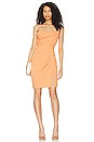 view 1 of 3 Ruched Mini Dress in Cantaloupe