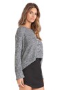 view 2 of 4 Link Stitch Sweater in Marled Charcoal