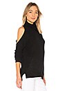 view 2 of 4 Cold Shoulder Sweater in Black