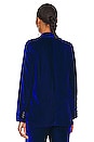 view 4 of 5 Velvet Blazer in Mazarine Blue