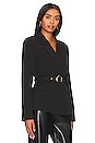 view 2 of 4 CHAQUETA BLAZER CON CINTO in Black