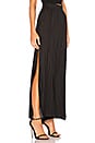 view 2 of 4 Side Split Palazzo Pant in Black