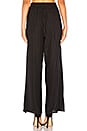 view 3 of 4 Side Split Palazzo Pant in Black