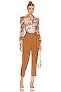 view 4 of 4 Paperbag Trouser in Cashew