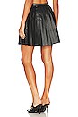 view 3 of 4 Faux Leather Mini Skirt in Black