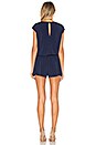 view 3 of 3 Wrap Front Romper in Deep Blue