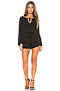 view 1 of 3 Pirate Blouse Romper In Black in Black