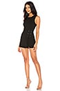 view 2 of 3 Lace Up Skirt Overlay Romper in Black